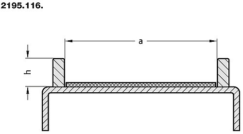 2195.116. Glissière de limitation pour convoyeur à bande