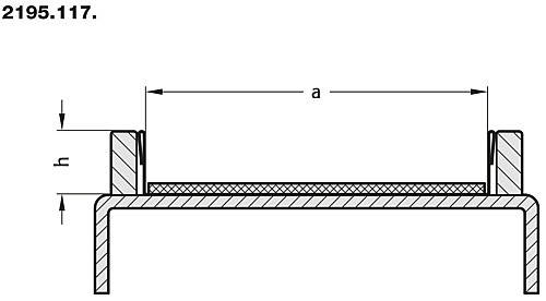 2195.117. Glissière de limitation pour convoyeur à bande