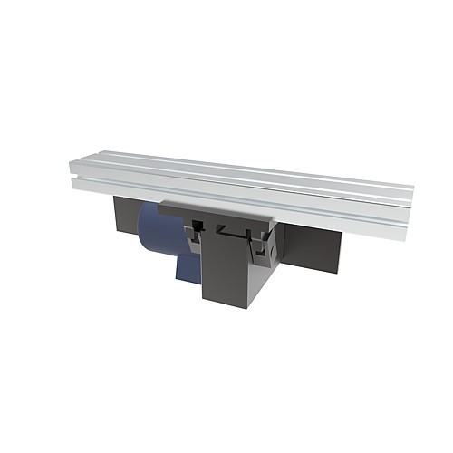 2299.012. Elektromechaniczne urządzenie transportujące, poziome położenie przekładni, z profilem i płytą mocującą