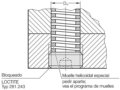 241.00.1. Tapón roscado (para muelles, ajustables)