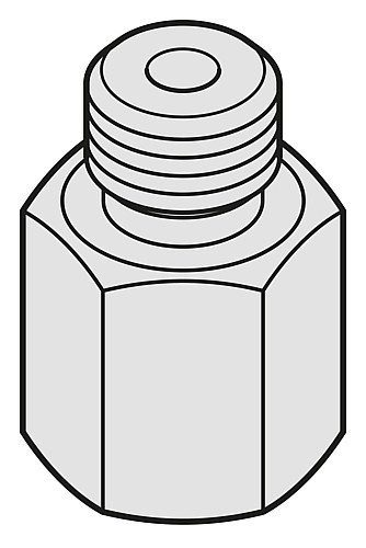 2480.00.22. Złączka z gwintem GE-mikro