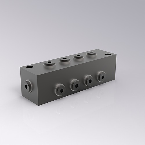 2480.00.24.33 Listwa rozdzielcza G1/8, 14 przyłączy