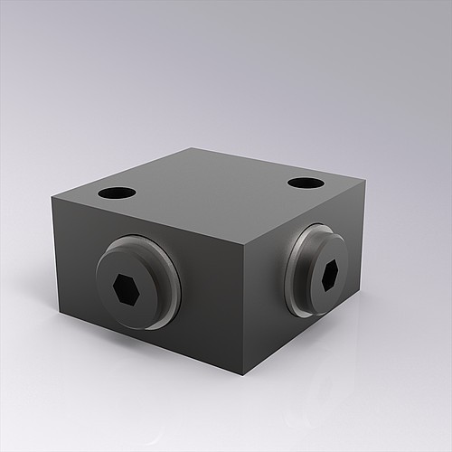 2480.00.24.34 Blok rozdzielczy G1/8, 4 przyłącza