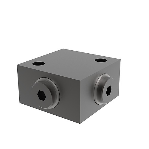 2480.00.24.34 Distributor block G1/8, 4 ports