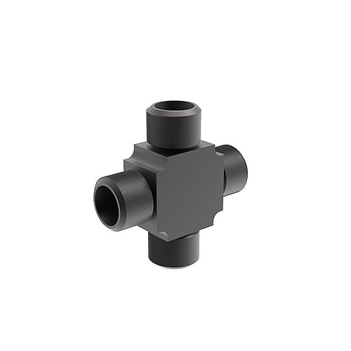 2480.00.26.28.10 Adattatore K-cono 24°, Tubo flessibile - Tubo flessibile, DN10