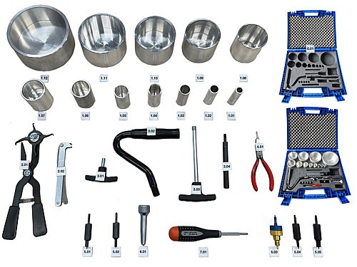 2480.00.50.11 Zestaw narzędzi do regeneracji sprężyn gazowych