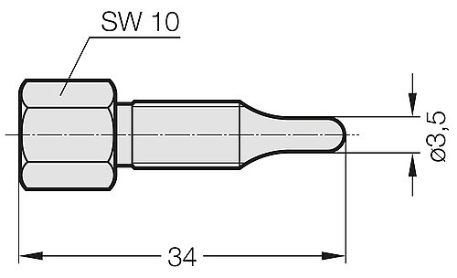 2480.00.54.01 Trzpień do zaciskania złączek na wężu ciśnieniowym