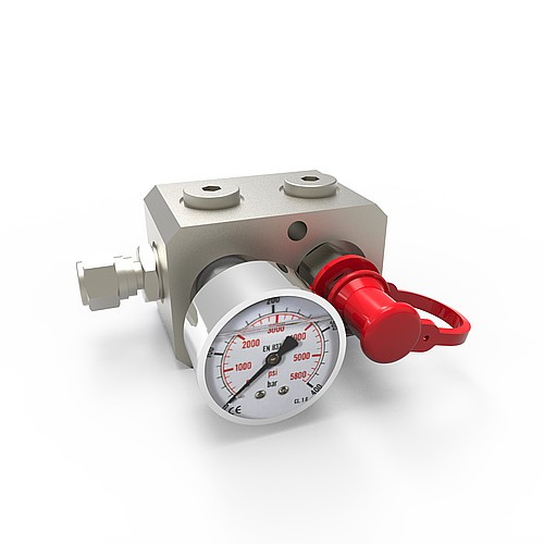 2480.94.00.31.01.12 Kontrollarmatur mit Wandanschluss