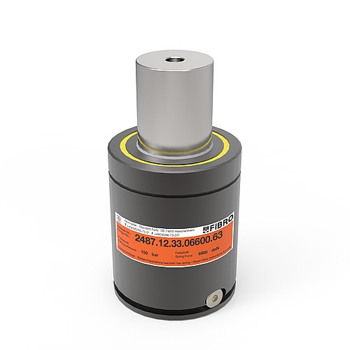 2487.12.33.06600. Gasdruckfeder POWERLINE, mit verstärktem Federboden