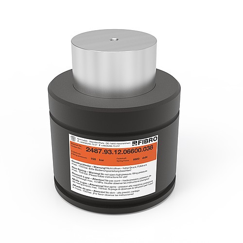 2487.93.12.06600. Gasdruckfeder POWERLINE, für Verbundplatte, flachdichtend