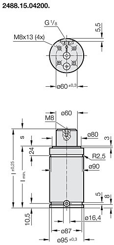 2488.15.04200. Sprężyna gazowa HEAVY DUTY