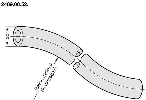 2489.00.52. Tuyau flexible (pour refroidissement par eau)