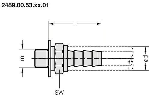 2489.00.53.xx.01 Schlauchverbinder, gerade