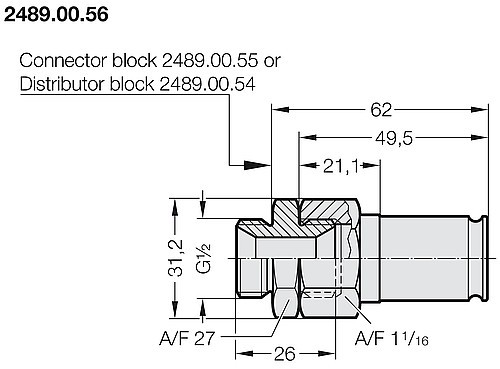 2489.00.56 Quick connector, plug