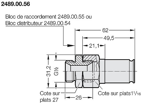2489.00.56 Raccord rapide mâle