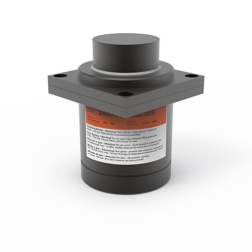 2490.14.07500._.8141 Gasdruckfeder, kompakt, mit Befestigung, nach FORD-Norm