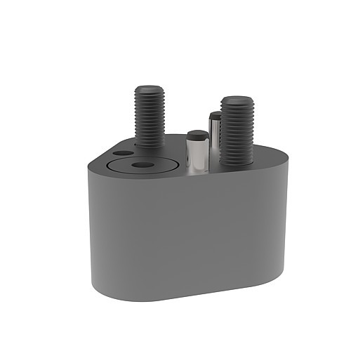 2664.05. Placa porta-punzones triangular para punzones de corte de cambio rápido, ejecución ligera