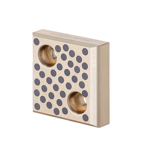 2960.70. Placa de deslizamiento, Bronce con lubrificante sólido