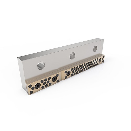 2961.74.55. Krycí lišty s kluzná deska, Ocel / Bronzová s grafitovými tělísky, dle VW