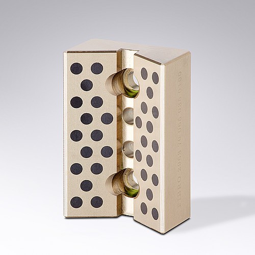 2963.70. Glissiére prismatique, Bronze avec lubrifiant solide