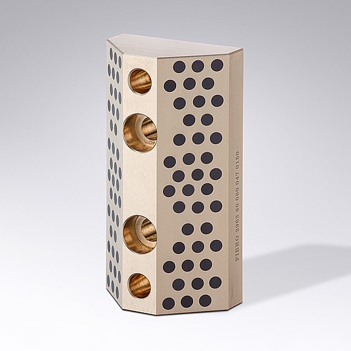 2963.80. Patin coulissant, Bronze avec lubrifiant solide