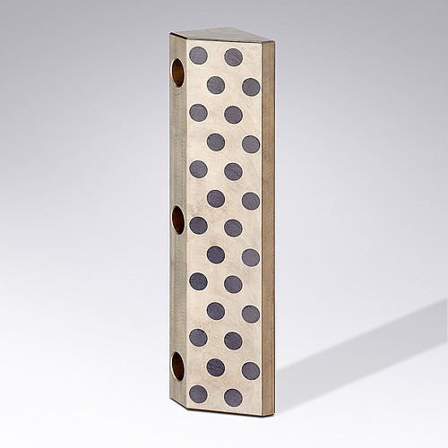 2965.80.45. Glissière prismatique unilatérale, Bronze avec lubrifiant solide, CNOMO