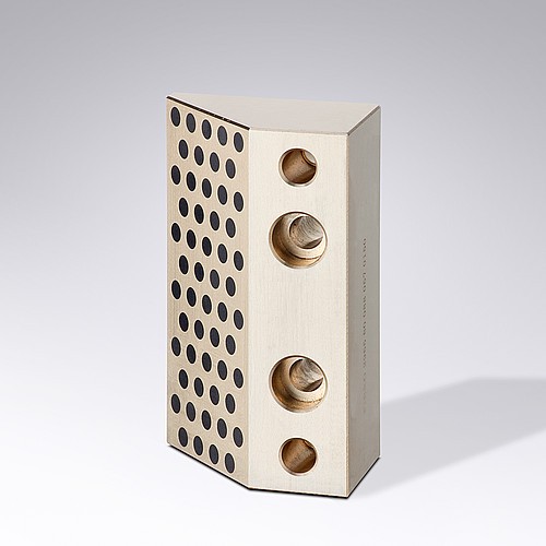 2965.80. Glissière prismatique unilatérale, Bronze avec lubrifiant solide